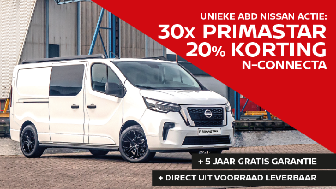 Nissan primastar introductie actie